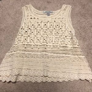 Adorable lace crop top
